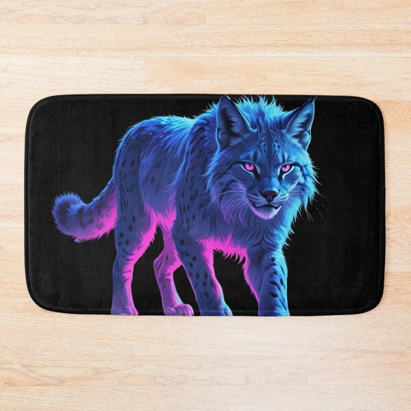 Item preview, Neon Lynx – Vibrant Wild Cat Digital Art designed and sold by NeonBeast Studio.