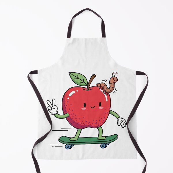 Item preview, Apple on Skateboard with Worm designed and sold by TeeARTHY.