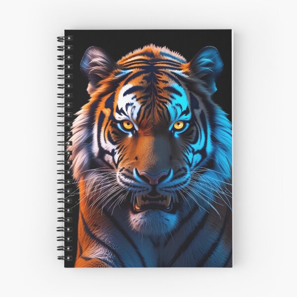 Item preview, Electric Tiger – Dramatic Neon Wildlife Portrait designed and sold by NeonBeast Studio.