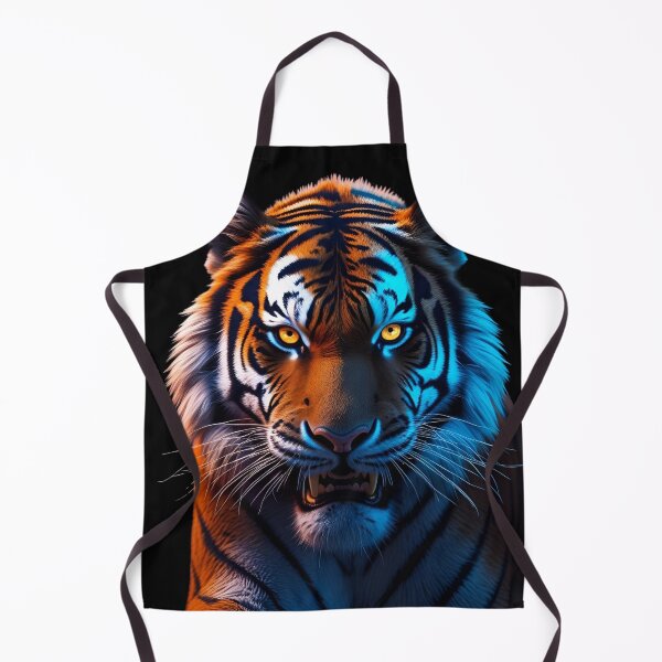 Item preview, Electric Tiger – Dramatic Neon Wildlife Portrait designed and sold by NeonBeast Studio.