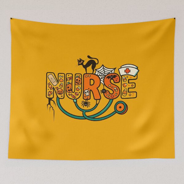 Item preview, Halloween Nurse Retro Cartoon designed and sold by Belarte.shop.