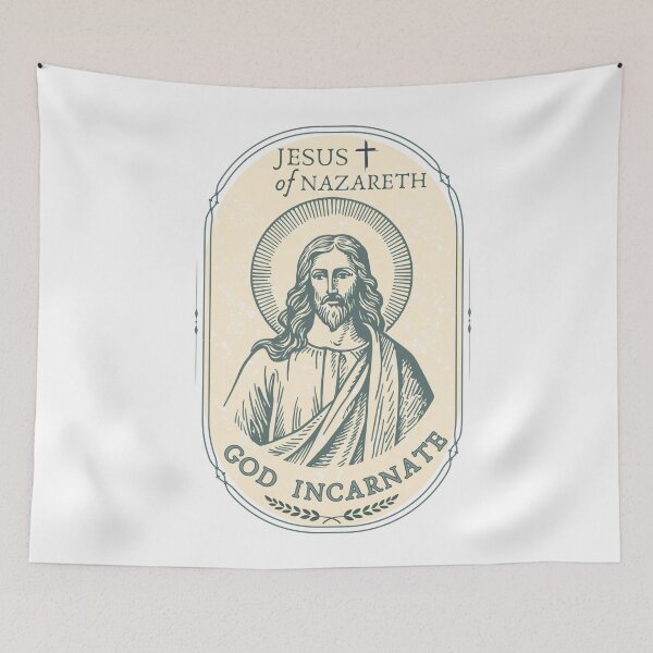 Item preview, Framed Portrait of Jesus of Nazareth - God incarnate designed and sold by Holy Coast Threads (Formerly ChristianFlower).