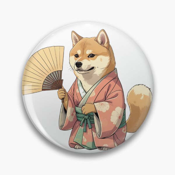 Item preview, Kimono Shiba Inu – Japanese Kawaii Dog Art designed and sold by NeonBeast Studio.