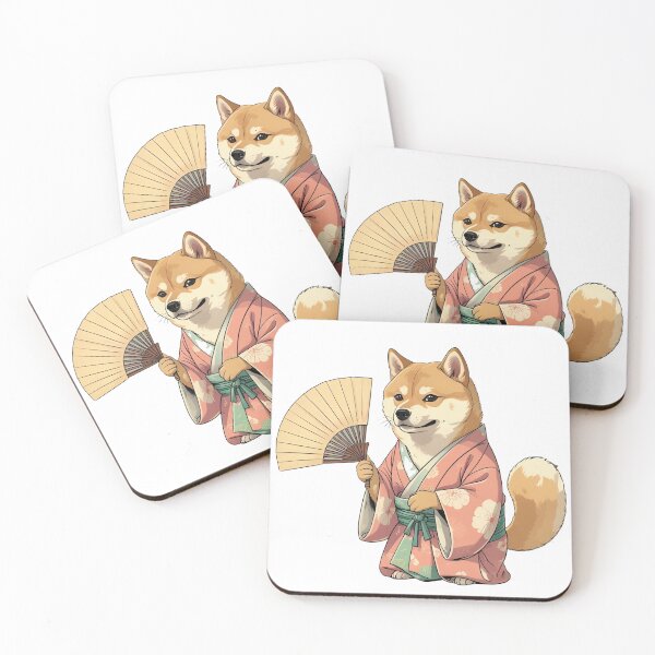 Item preview, Kimono Shiba Inu – Japanese Kawaii Dog Art designed and sold by NeonBeast Studio.