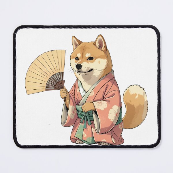 Item preview, Kimono Shiba Inu – Japanese Kawaii Dog Art designed and sold by NeonBeast Studio.