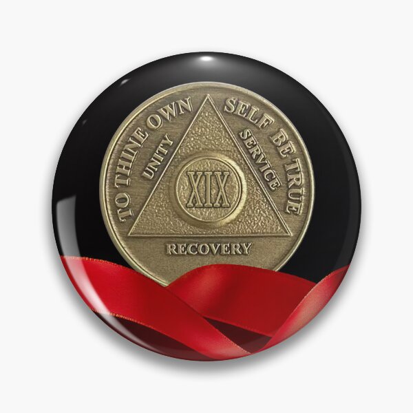 Item preview, Moneda de recuperación de 19 años Cinta roja designed and sold by ApexDesigners.