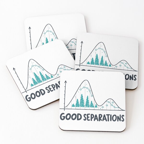 Item preview, Good Separations Chromatography Peaks – Funny Chemistry Science Geek Design designed and sold by VividOrganica.