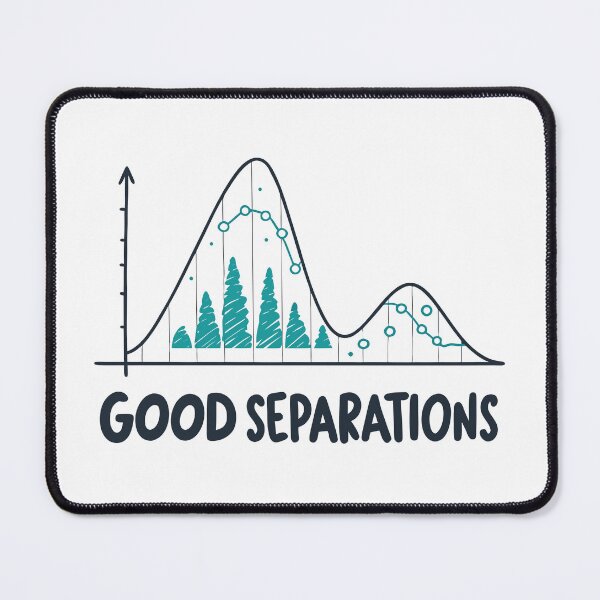 Item preview, Good Separations Chromatography Peaks – Funny Chemistry Science Geek Design designed and sold by VividOrganica.