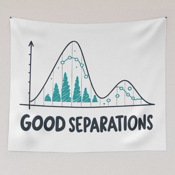 Item preview, Good Separations Chromatography Peaks – Funny Chemistry Science Geek Design designed and sold by VividOrganica.