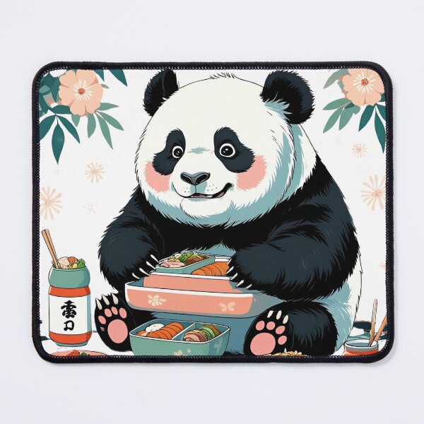 Item preview, Sushi Panda – Kawaii Japanese Foodie Art designed and sold by NeonBeast Studio.