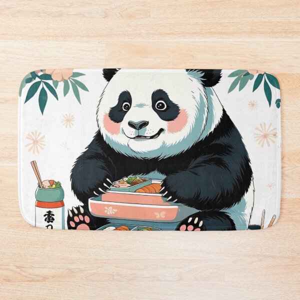 Item preview, Sushi Panda – Kawaii Japanese Foodie Art designed and sold by NeonBeast Studio.