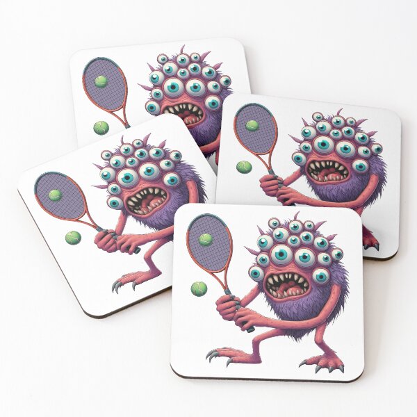Item preview, Tennis Fanatic Monster designed and sold by PasivaCo.