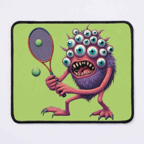 Item preview, Tennis Fanatic Monster designed and sold by PasivaCo.
