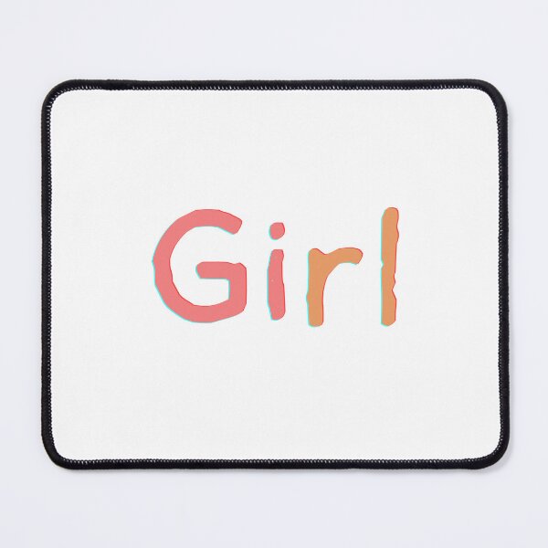 Item preview, Girl Pastel Pride – Minimalist Feminine Text Art designed and sold by NeonBeast Studio.