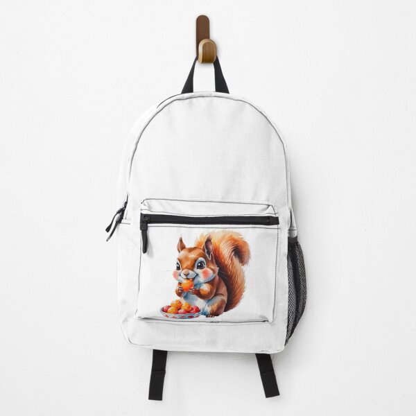 Item preview, Kawaii Squirrel – Cute Snack Time Animal Illustration designed and sold by NeonBeast Studio.