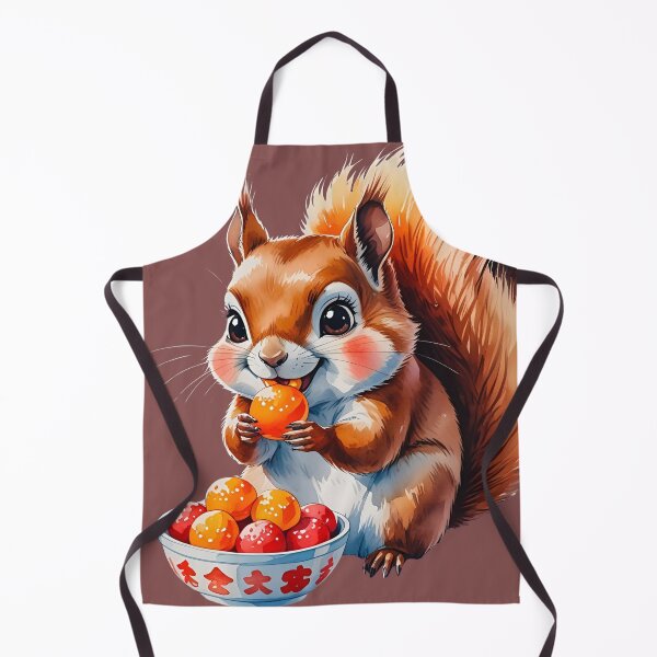 Item preview, Kawaii Squirrel – Cute Snack Time Animal Illustration designed and sold by NeonBeast Studio.
