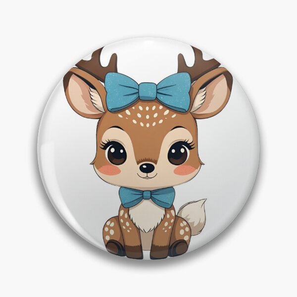 Item preview, Kawaii Deer – Cute Woodland Animal Illustration designed and sold by NeonBeast Studio.