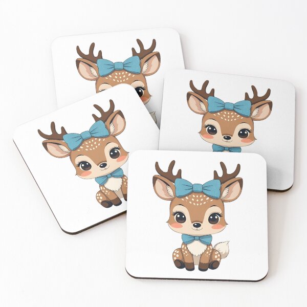 Item preview, Kawaii Deer – Cute Woodland Animal Illustration designed and sold by NeonBeast Studio.