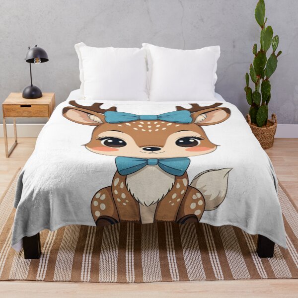 Item preview, Kawaii Deer – Cute Woodland Animal Illustration designed and sold by NeonBeast Studio.