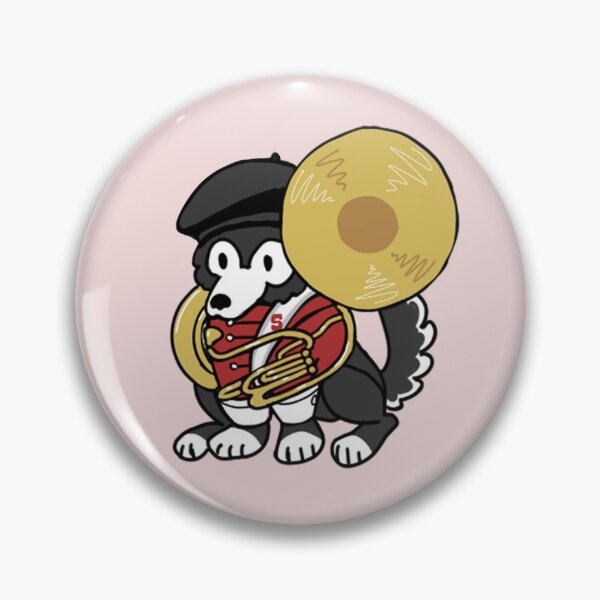 Item preview, Wolfie in Marching Band (sousaphone edition) designed and sold by stickitstate.