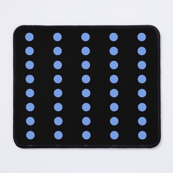 Item preview, Periwinkle Blue Line Polka Dots on Black designed and sold by POLKAIWERX.