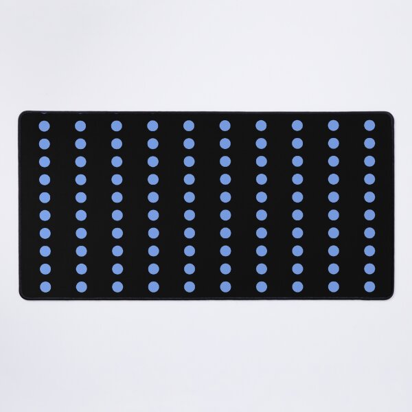 Item preview, Periwinkle Blue Line Polka Dots on Black designed and sold by POLKAIWERX.