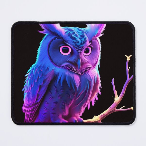 Item preview, Neon Mystic Owl – Vibrant Fantasy Bird Artwork designed and sold by NeonBeast Studio.