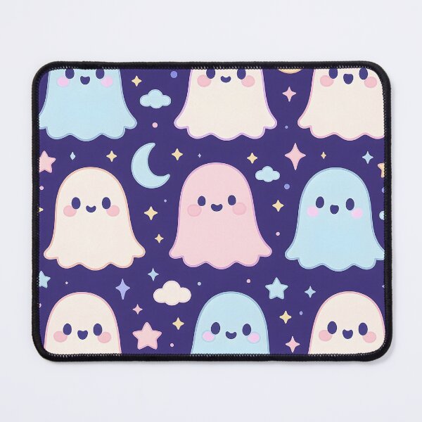 Item preview, Kawaii Ghosts and Stars Seamless Pattern designed and sold by StickyGuys.