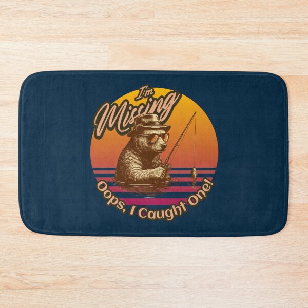 Item preview, Vintage Bear Fishing Design – Retro Outdoor Nature Lover Gift designed and sold by TheRamesCo.