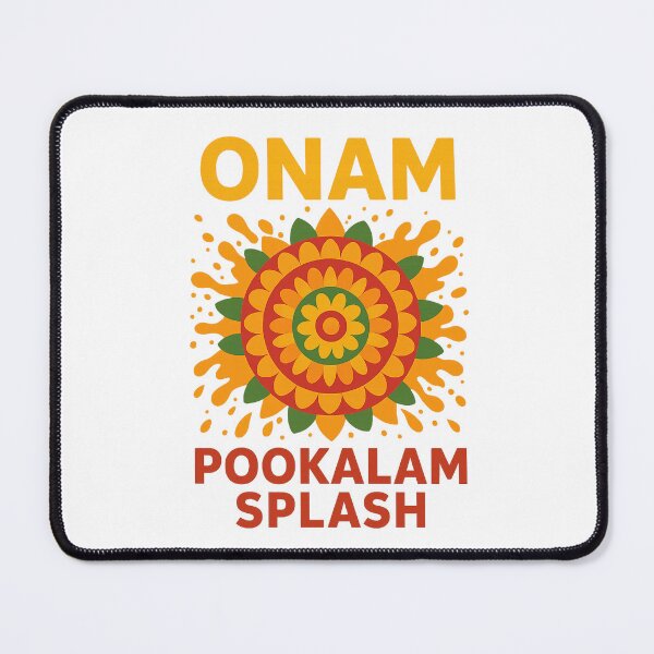 Item preview, Onam Pookalam Splash T-Shirt | Colorful Kerala Festival Design designed and sold by Ninexero - Shirt.