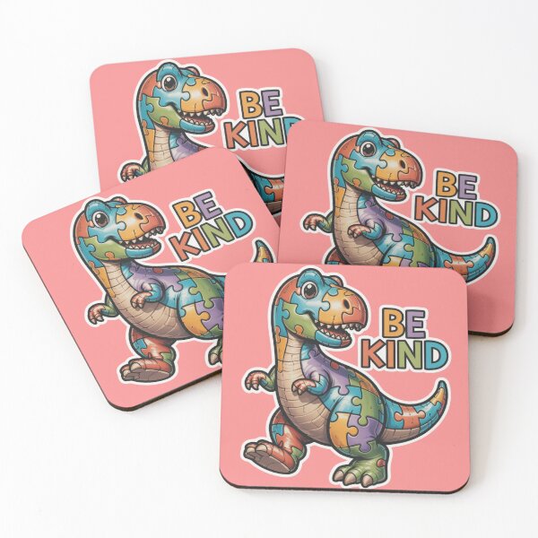 Item preview, Be Kind – Autism Puzzle Dino designed and sold by GENX-AUTISM-DAD.