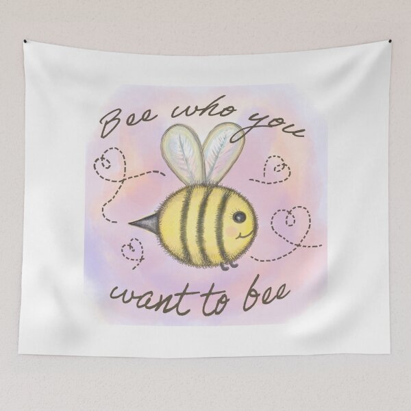Item preview, Bee Who You Want to Bee | Inspirational Bumblebee | Honeybee designed and sold by ScribbL-ScrabbL.