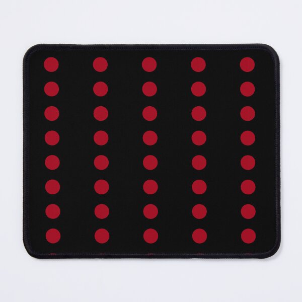 Item preview, Red Line Polka Dots on Black designed and sold by POLKAIWERX.