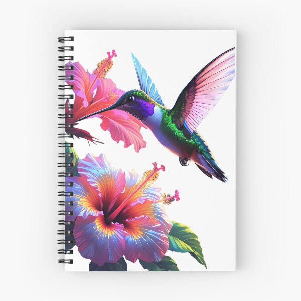 Item preview, Neon Hummingbird – Vibrant Floral Wildlife Art designed and sold by NeonBeast Studio.