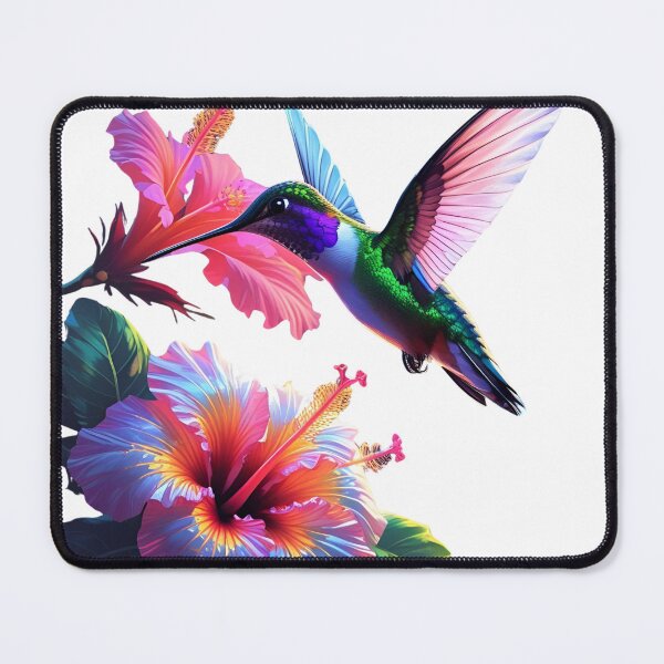 Item preview, Neon Hummingbird – Vibrant Floral Wildlife Art designed and sold by NeonBeast Studio.