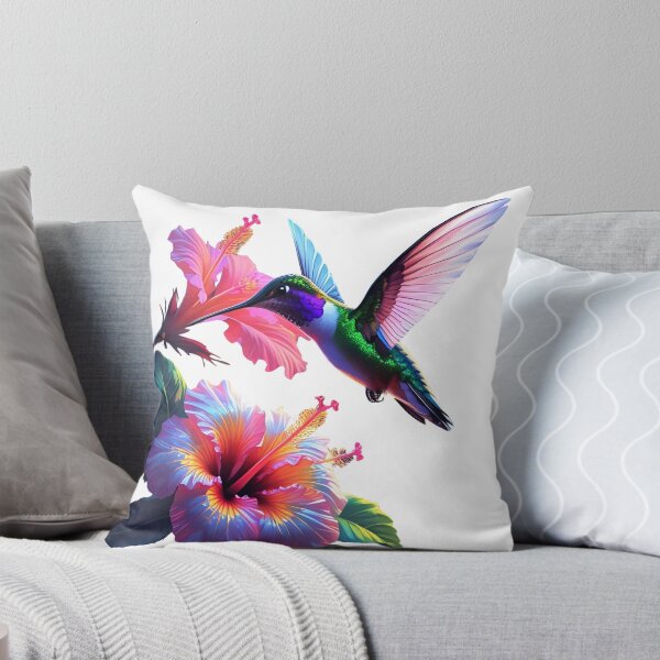 Item preview, Neon Hummingbird – Vibrant Floral Wildlife Art designed and sold by NeonBeast Studio.