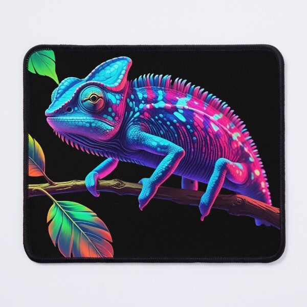 Item preview, Neon Chameleon – Vibrant Colorful Reptile Art designed and sold by NeonBeast Studio.