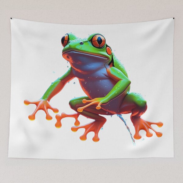 Item preview, Neon Frog – Vibrant Tropical Amphibian Art designed and sold by NeonBeast Studio.