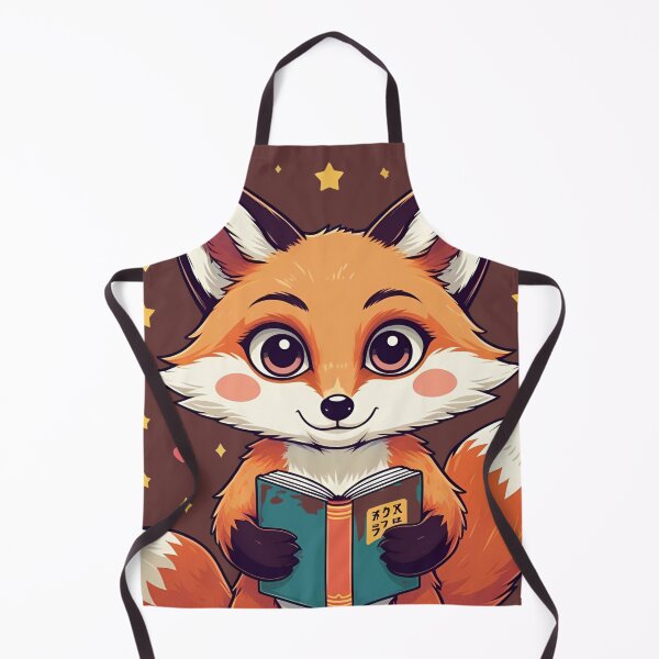 Item preview, Bookish Fox – Kawaii Japanese Reading Animal Art designed and sold by NeonBeast Studio.