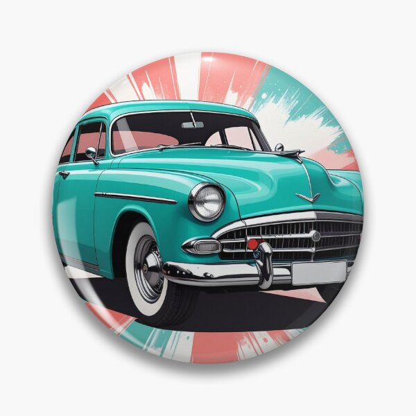 Item preview, Mint Green Vintage Car Illustration | Retro Classic Automobile Art Print designed and sold by theuniqueprojectart.