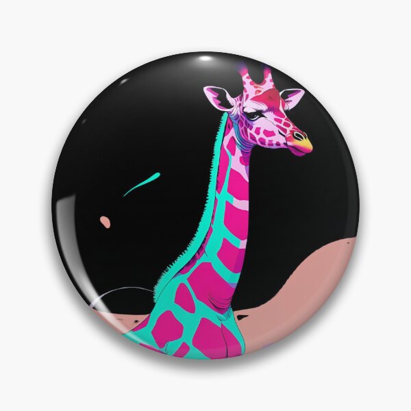 Item preview, Neon Giraffe – Vibrant Pop Art Animal Illustration designed and sold by NeonBeast Studio.