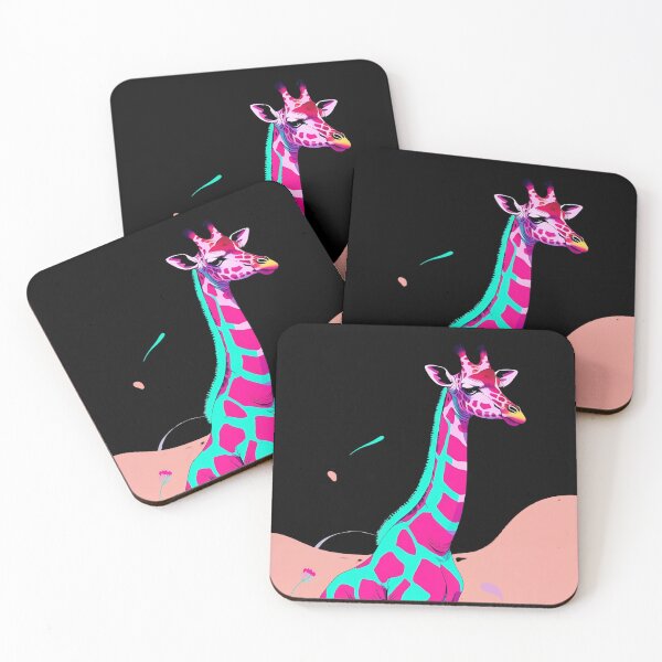 Item preview, Neon Giraffe – Vibrant Pop Art Animal Illustration designed and sold by NeonBeast Studio.