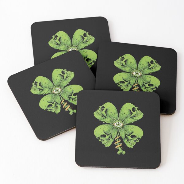 Item preview, Four Leaf Clover Skull designed and sold by TeeARTHY.
