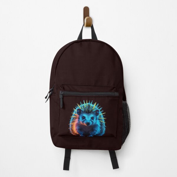 Item preview, Neon Hedgehog – Vibrant Glowing Animal Illustration designed and sold by NeonBeast Studio.