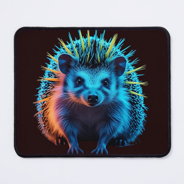 Item preview, Neon Hedgehog – Vibrant Glowing Animal Illustration designed and sold by NeonBeast Studio.