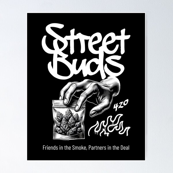 Item preview, Street Buds – 420 Lifestyle Hoodie designed and sold by Lacerta-Design.