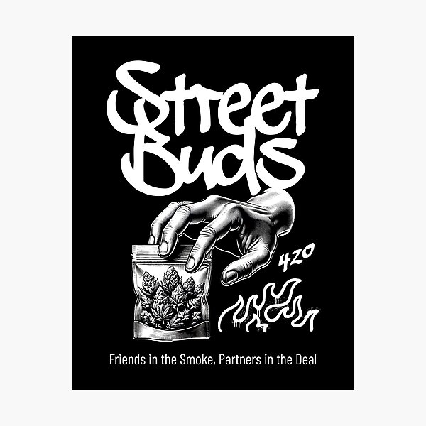 Item preview, Street Buds – 420 Lifestyle Hoodie designed and sold by Lacerta-Design.