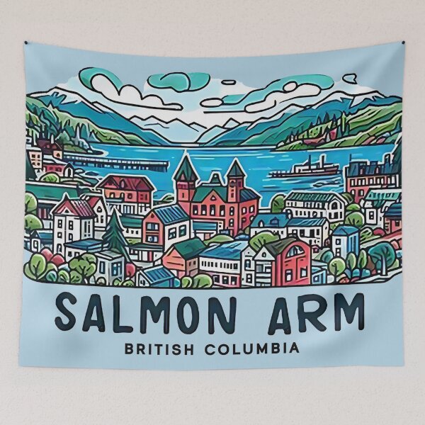 Item preview, Salmon Arm BC Canada  designed and sold by HowToCanadian.