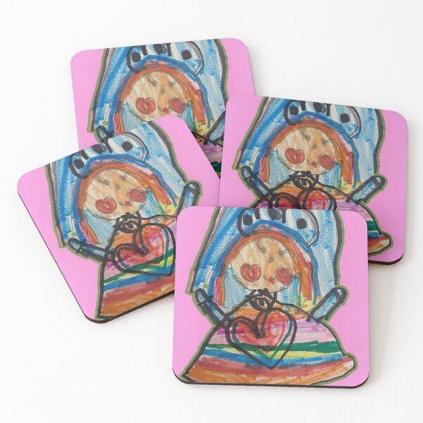 Item preview, Cute Rainbow Lady by Clara | Dress Drawing Love Hearts and Smiles designed and sold by Oqueartecura.