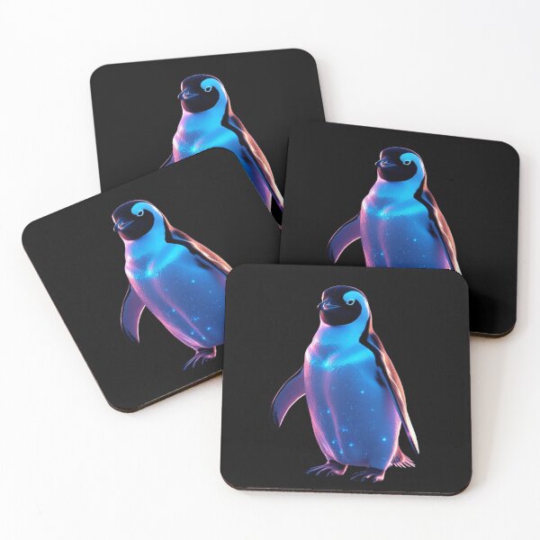 Item preview, Neon Penguin – Cosmic Fantasy Animal Art designed and sold by NeonBeast Studio.